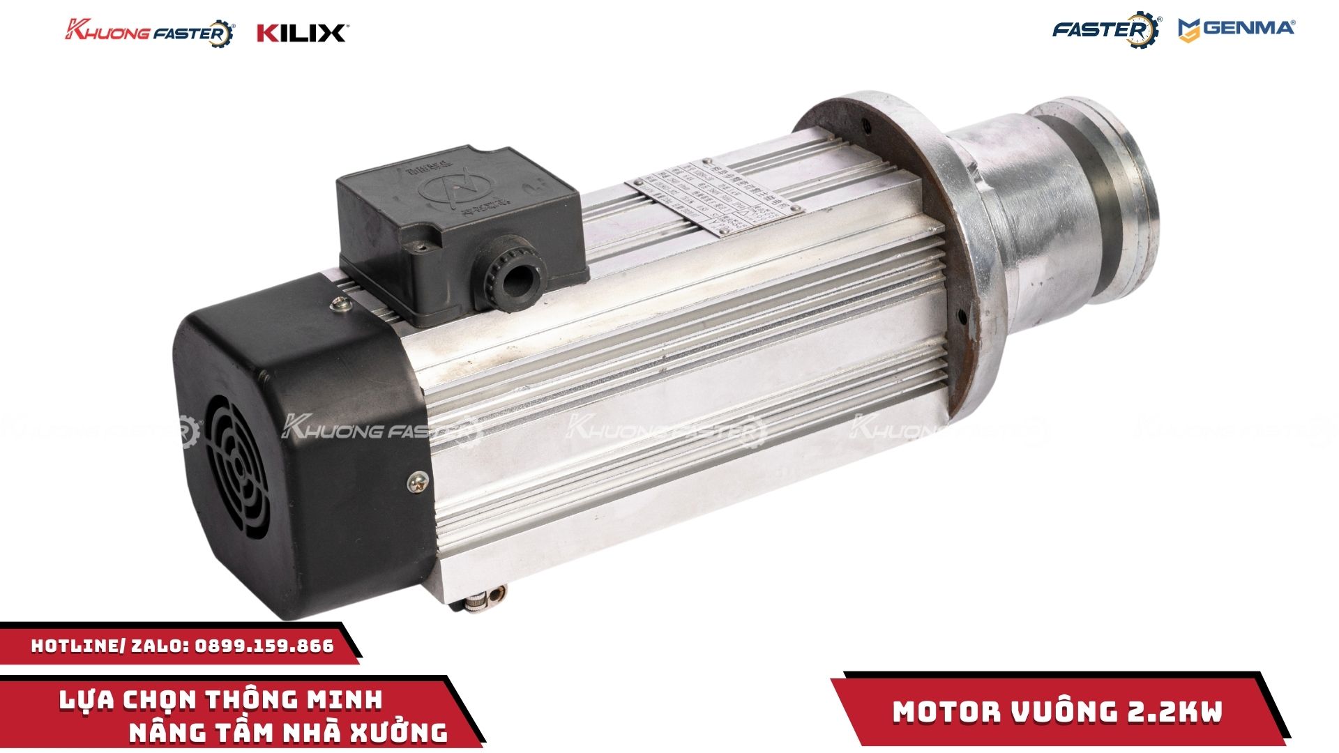 Motor Vuông 2.2kW Máy Cắt Nhôm Chính Hãng